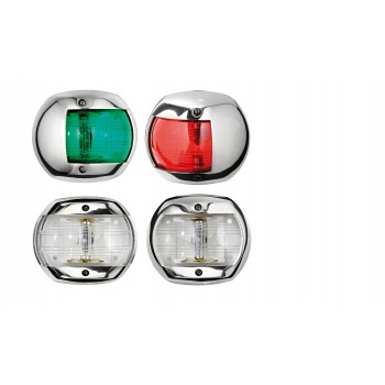 Luci di via Compact 12 in acciaio inox, 72 mm